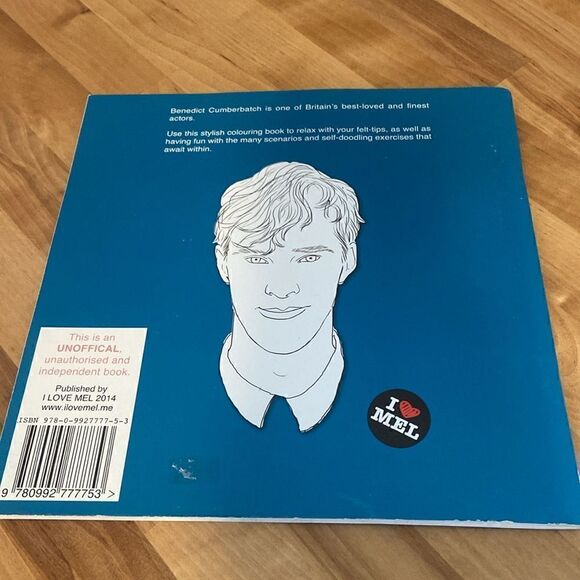 Colour Me Good Benedict Cumberbatch Coloring Book - Picture 3 of 5